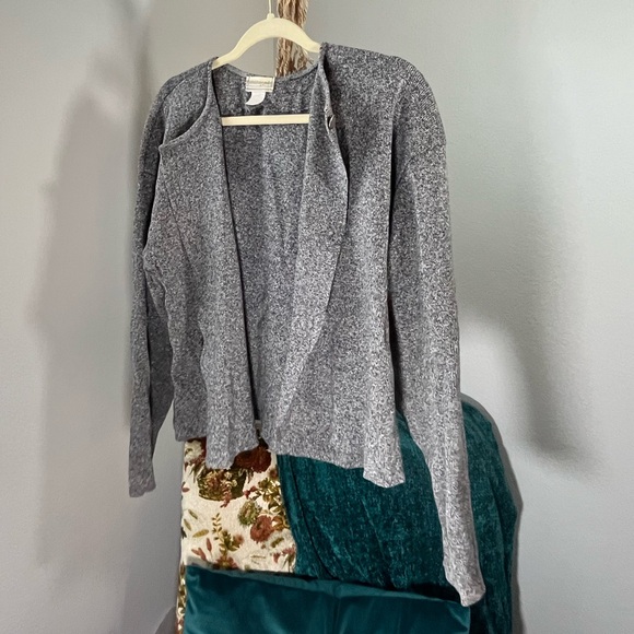 Grey Coldwater Creek Slouchy Cardigan - Picture 3 of 8